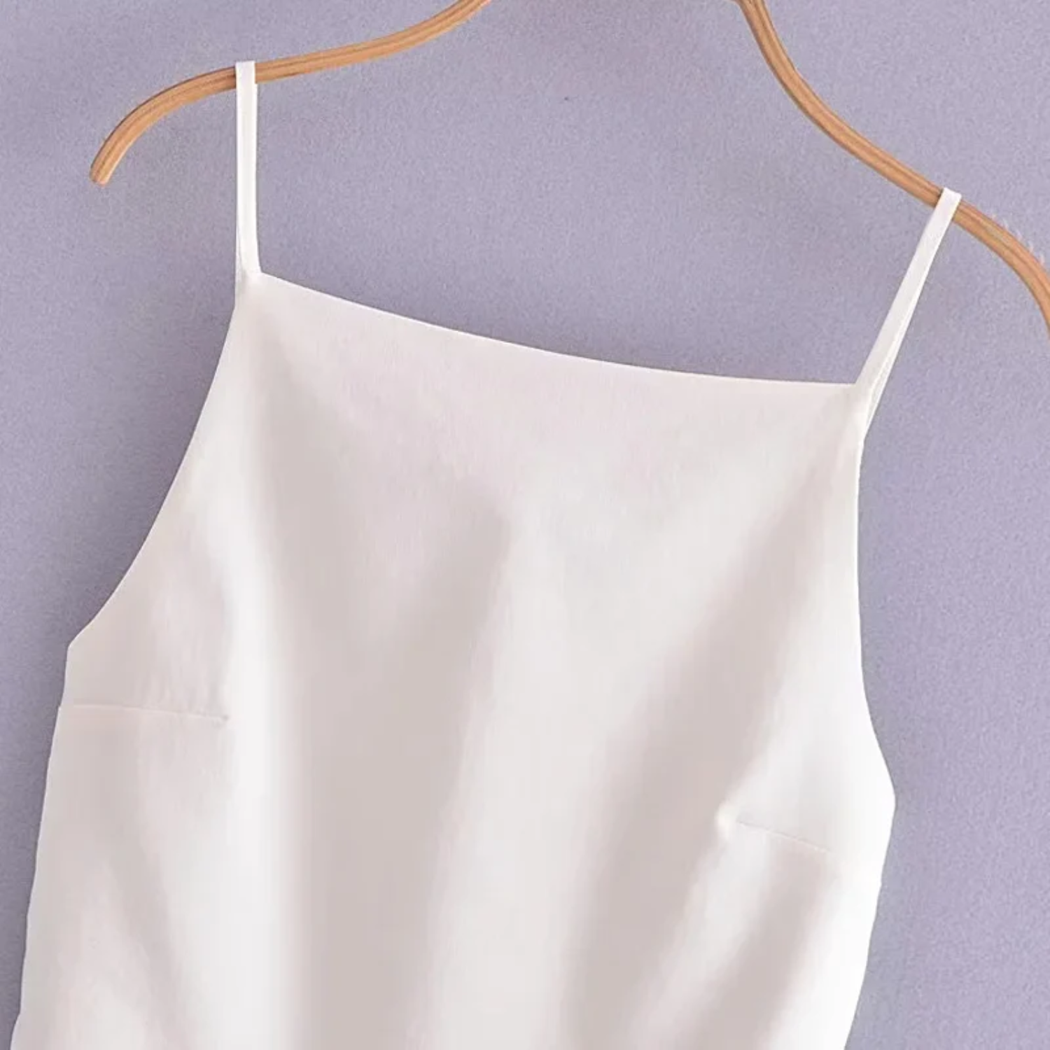 Lena | Tylko na Ramiączkach z Kwadratowym Dekoltem i Odkrytymi Plecami - Woman tops
