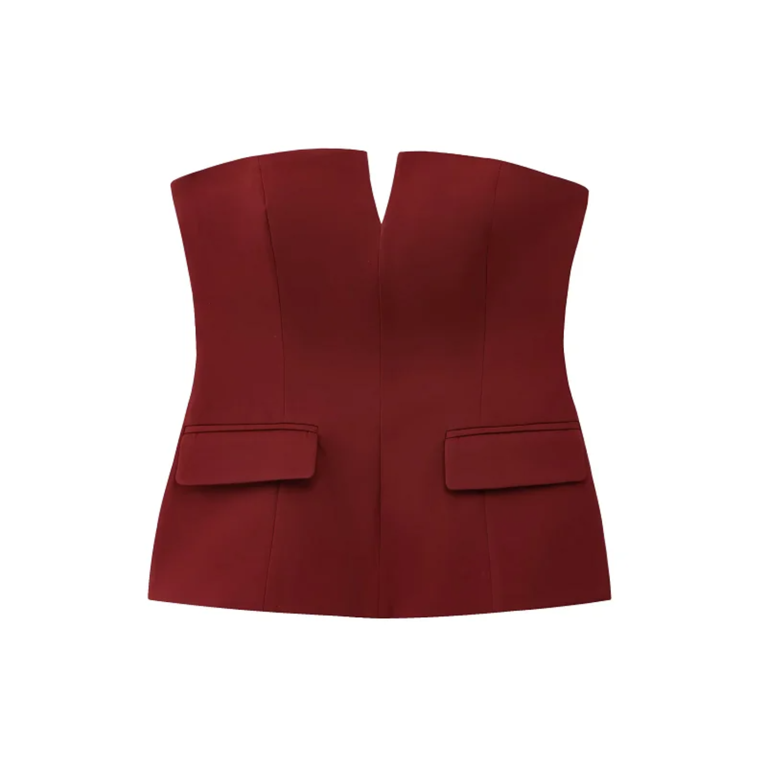 Julia | Gorsetowy Top Bez Ramiączek z Odkrytymi Plecami - XS - Woman tops
