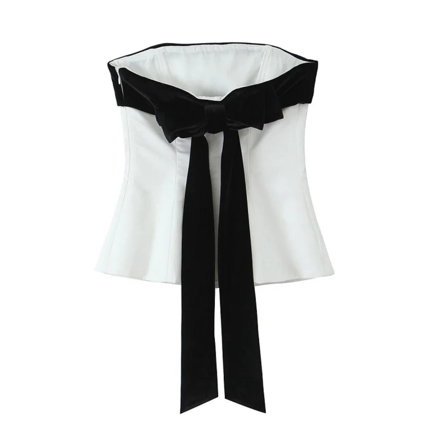 Zofia | Gorsetowy Top z Motylem Bez Ramiączek i Odkrytymi Plecami - Woman tops