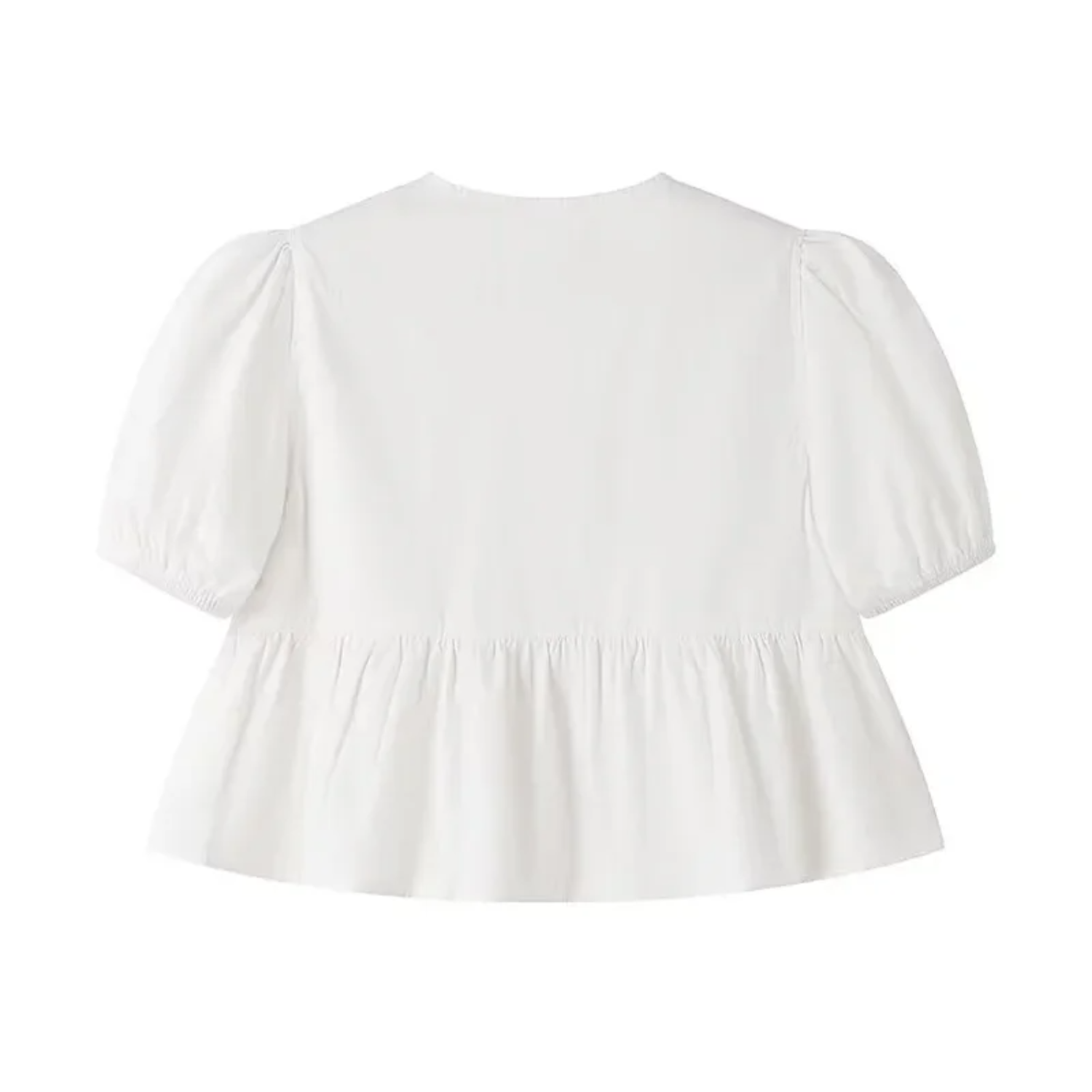 Oliwia | Letni Krótki Top z Rękawem w Panterkę lub Bieli - Woman tops
